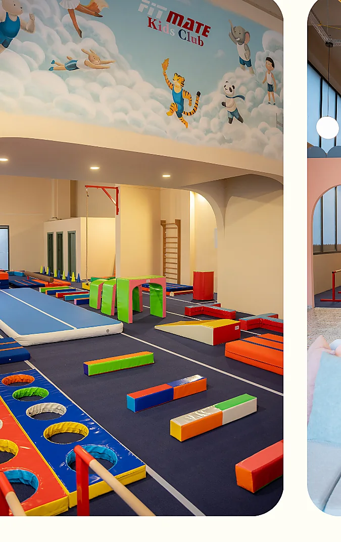 Fitmate Kids Club hareket alanÄ± ve ekipmanlarÄ±